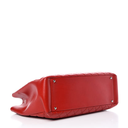 Chanel Caviar Quilted XL Grand Shopping Tote GST Red 4 of 11