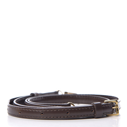 Louis Vuitton Calfskin 16mm Adjustable Shoulder Strap Brown 2 of 3