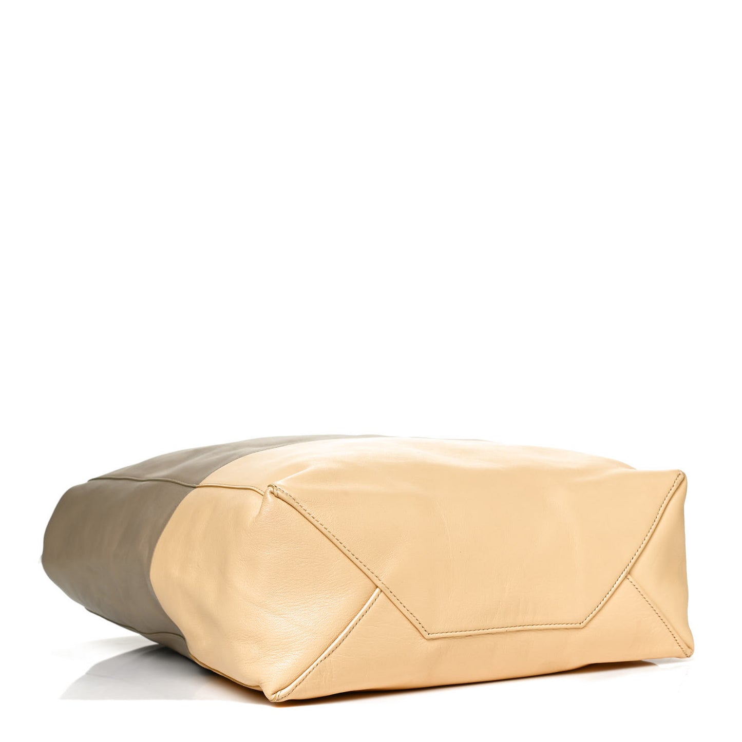 Lambskin Vertical Bi-Cabas Butter