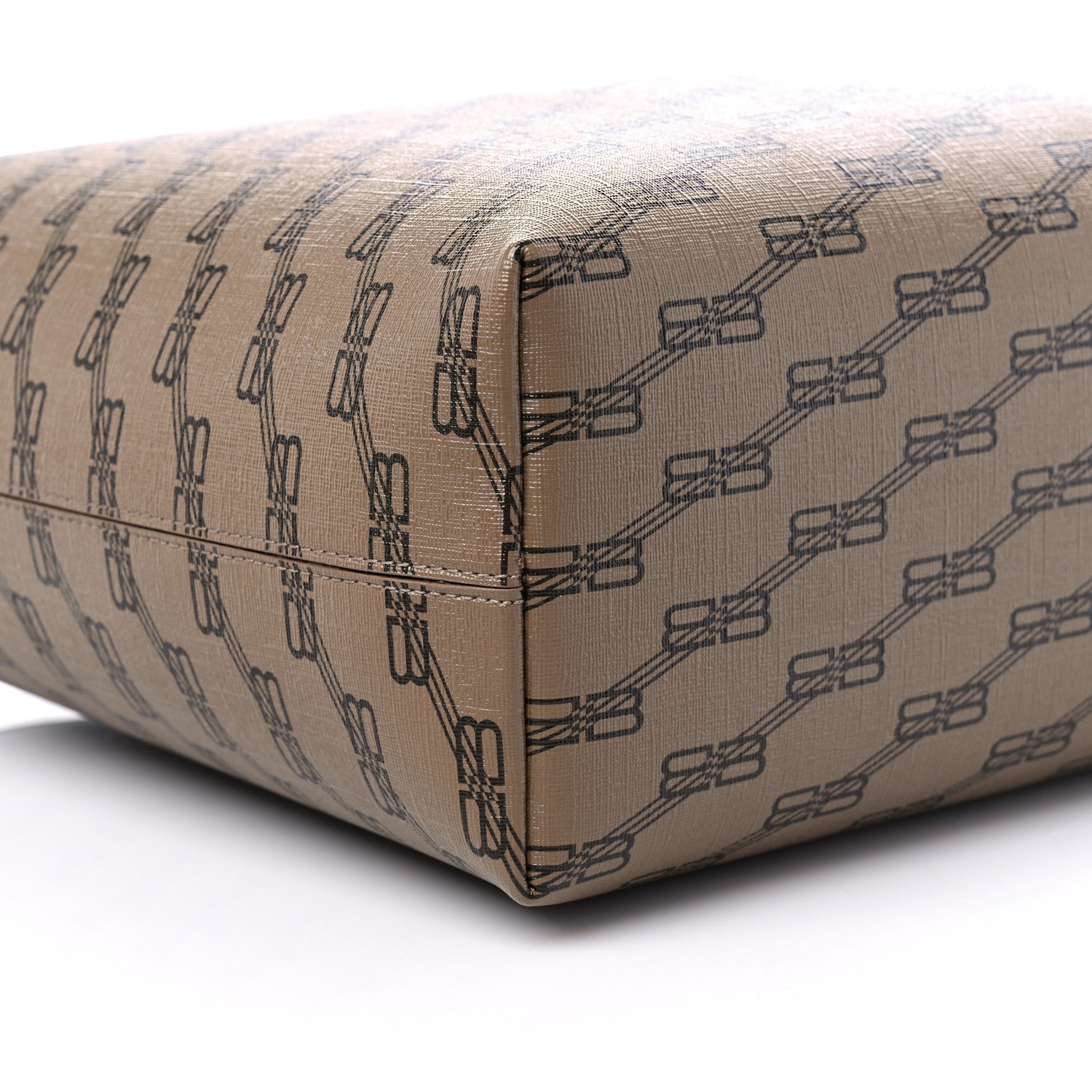 Balenciaga Coated Canvas BB Monogram Medium Signature East West Shopper Bag Beige Brown 5 of 9