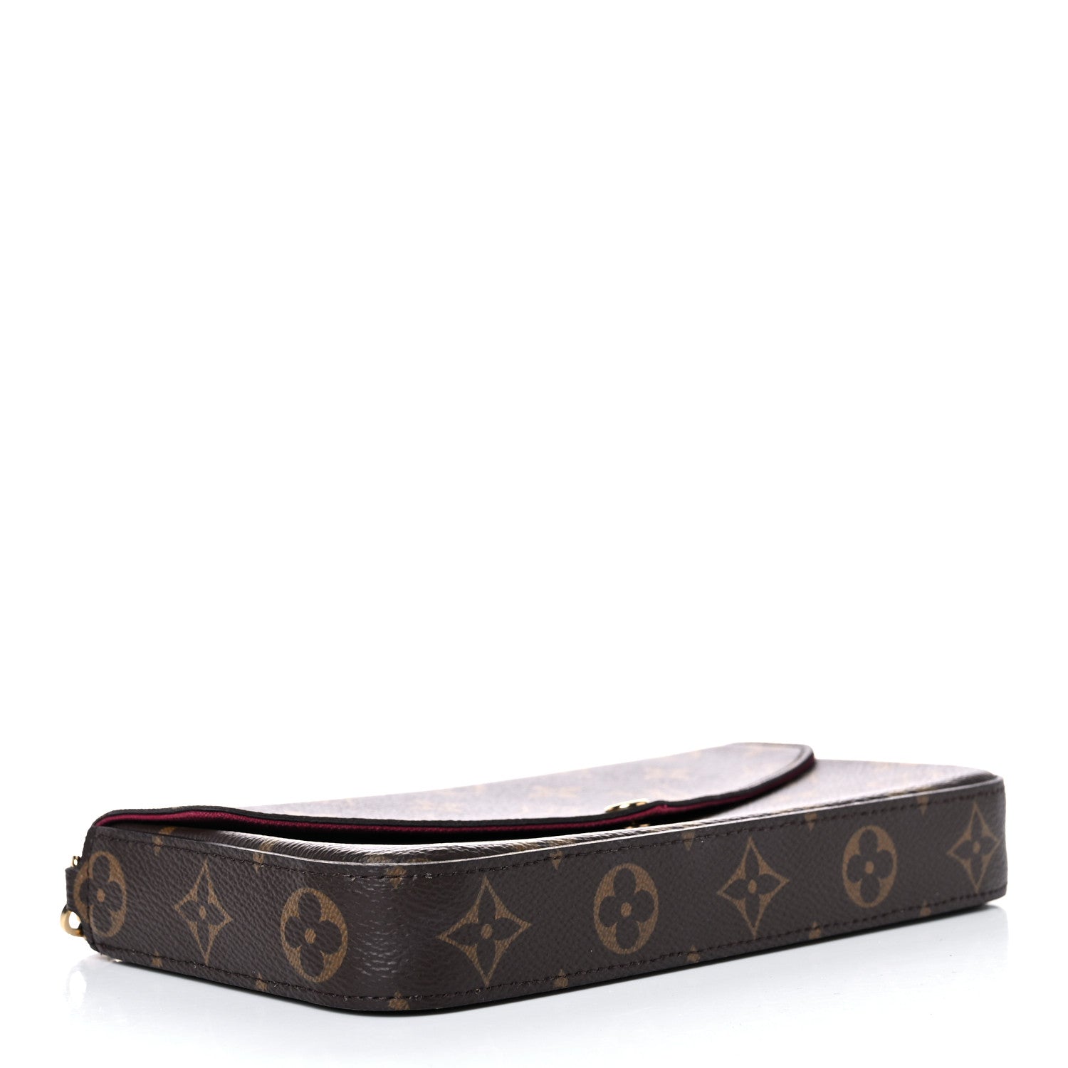 Louis Vuitton Monogram Pochette Felicie Chain Wallet Fuchsia 5 of 10