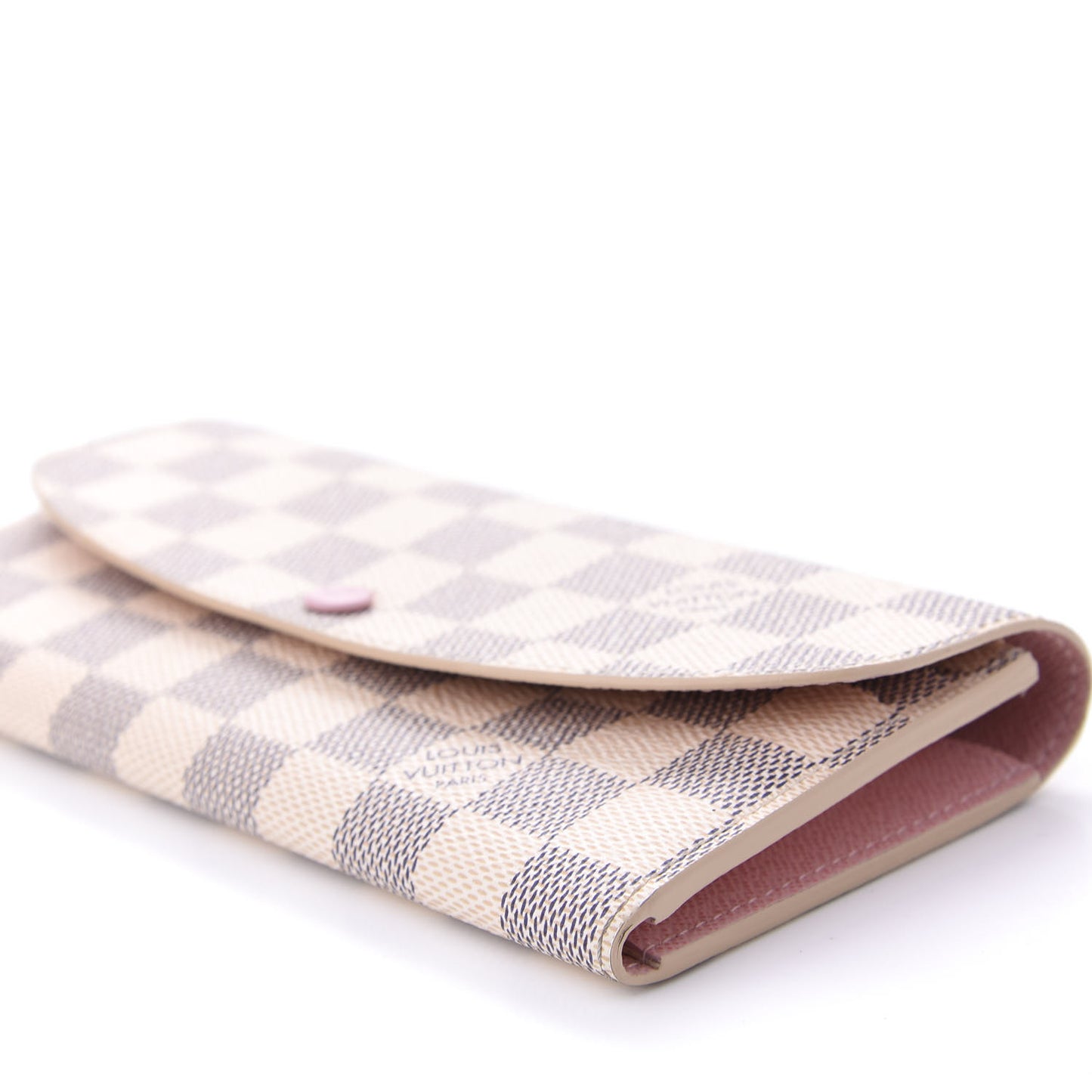 Damier Azur Emilie Wallet Rose Ballerine