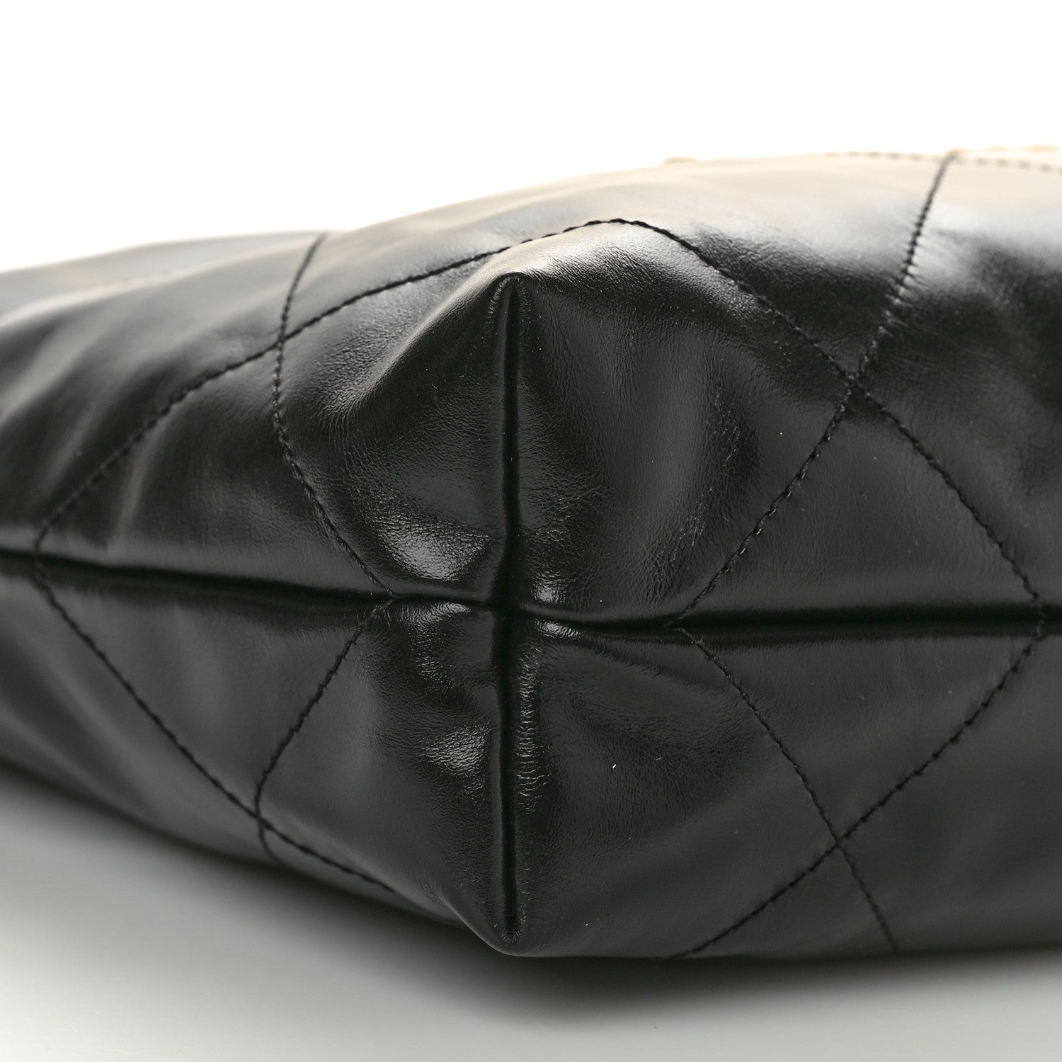 Chanel Shiny Calfskin Quilted Small Chanel 22 Black 9 of 10