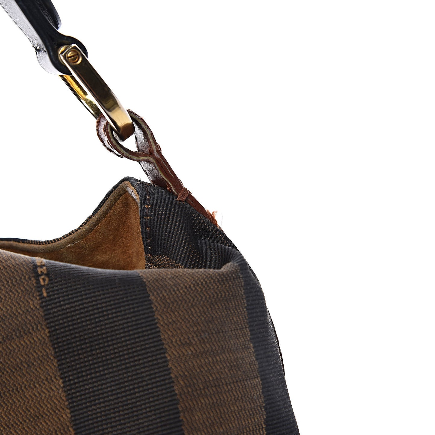 Pequin Cuoio Vegetale Large Hobo Tobacco Black Cuoio
