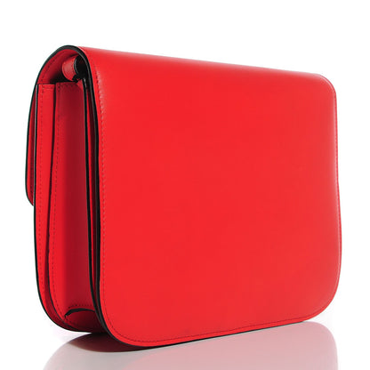 Celine Box Calfskin Medium Classic Box Flap Bag Poppy 12 of 19