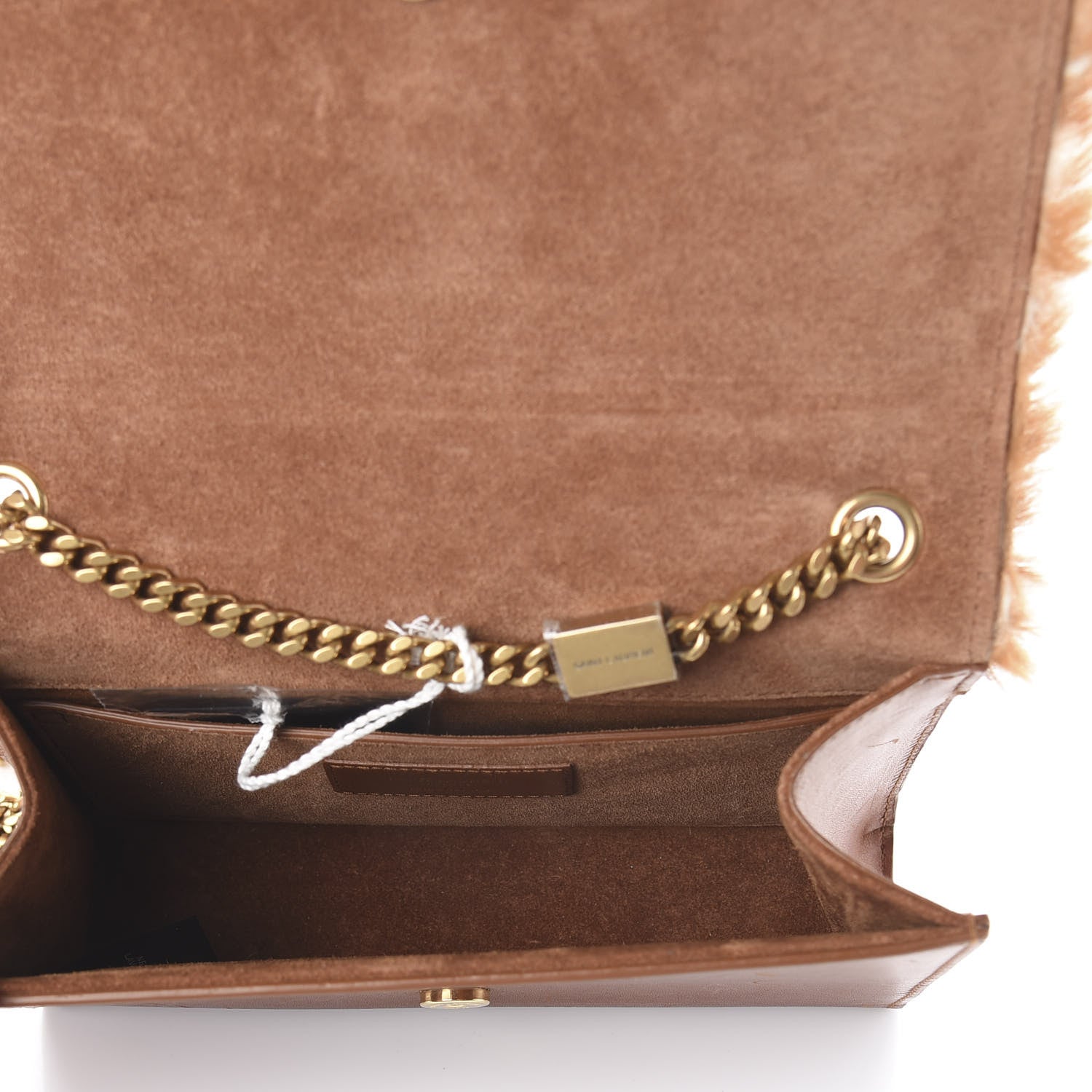Saint Laurent Pony Hair Calfskin Small Classic Monogram Kate Satchel Fawn 4 of 7
