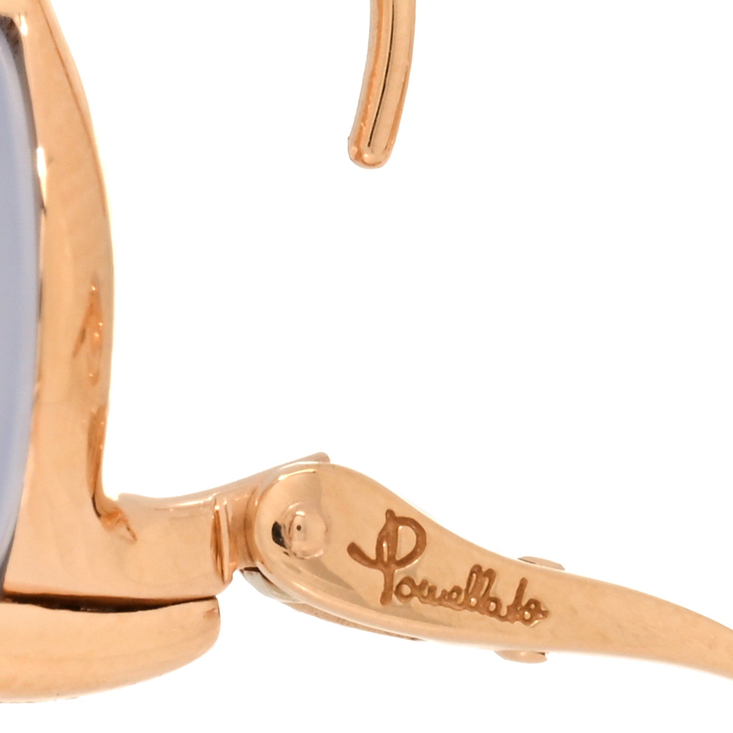 Pomellato 18K Rose Gold Moonstone M'Ama Non M'Ama Earrings 4 of 4