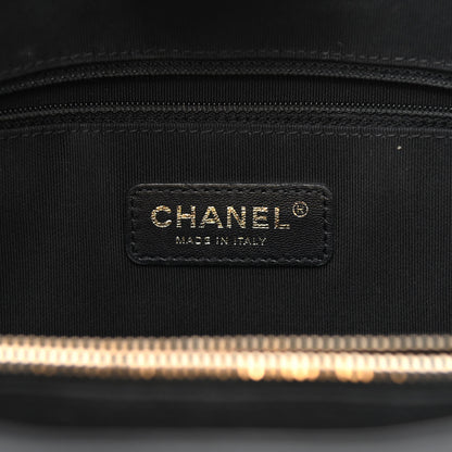 Chanel Calfskin Quilted Boy Shopping Tote Black 6 of 9