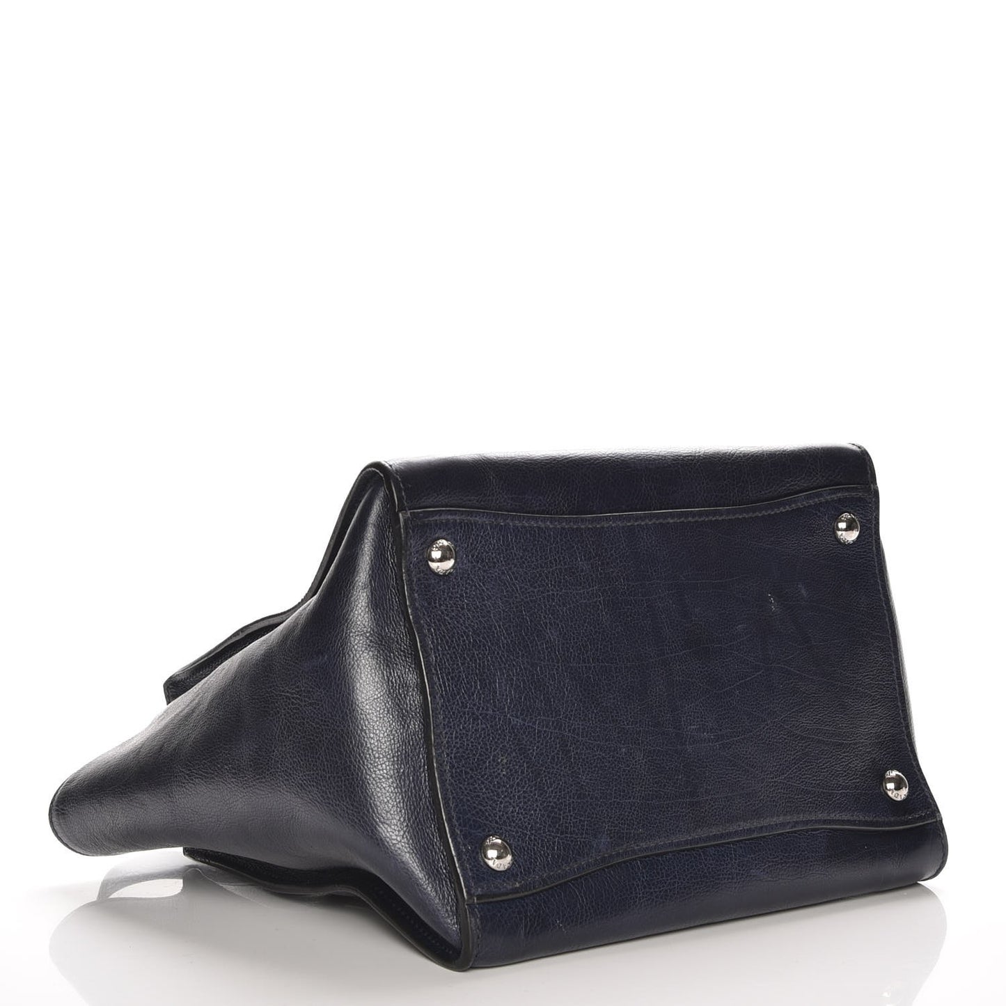Glace Calf Small Twin Pocket Tote Baltico
