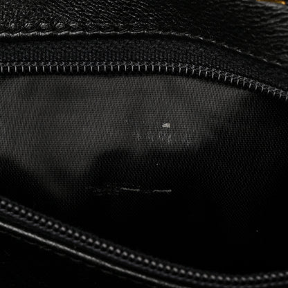 Chanel Lizard Quilted Round Tassel Crossbody Bag Black 12 of 12