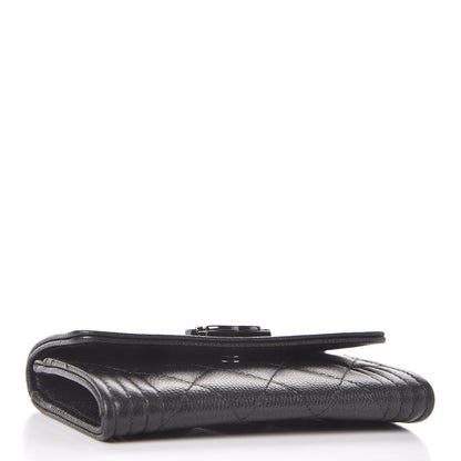 Chanel Caviar Quilted Boy Flap Card Holder So Black 4 of 9