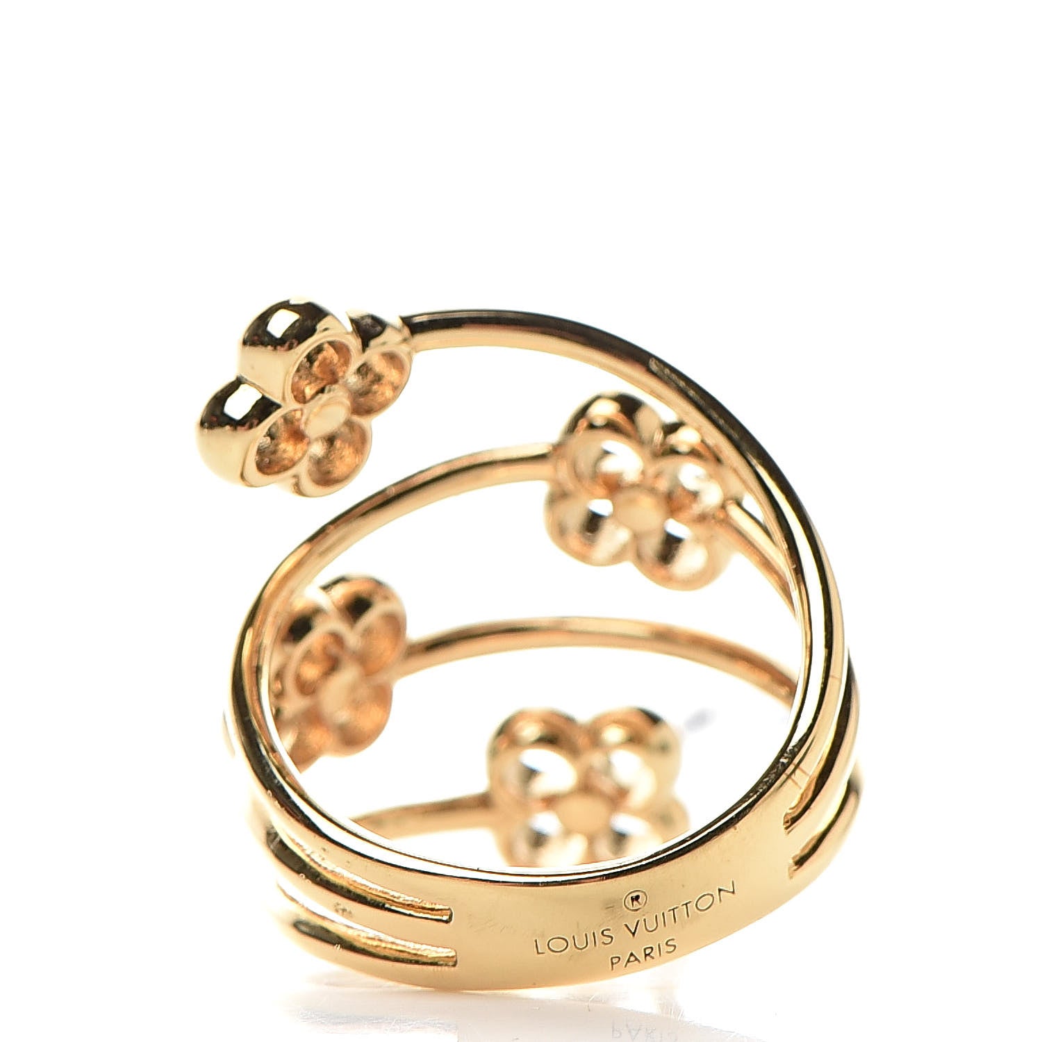 Louis Vuitton Flower Full Ring L Gold 4 of 5