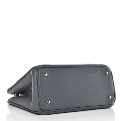 Christian Dior Bullcalf Mini Diorissimo Tote Grey Blue 4 of 7
