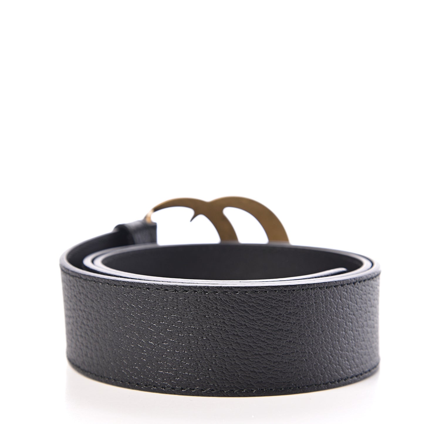 Textured Calfskin Double G 40mm Belt 80 32 Black