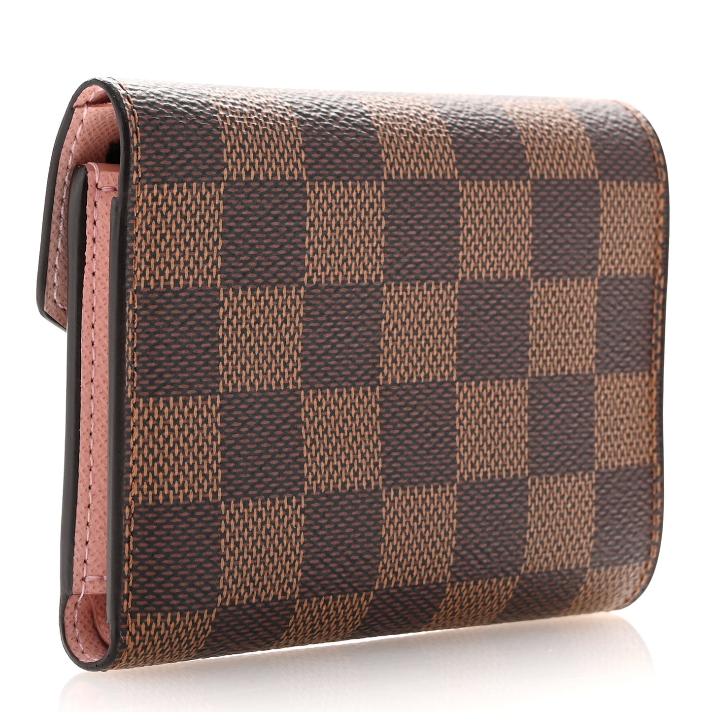 Damier Ebene Victorine Wallet Rose Ballerine