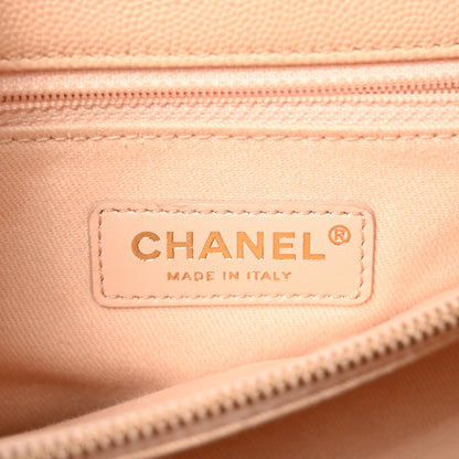 Chanel Caviar Quilted Large Coco Handle Flap Beige 6 of 10