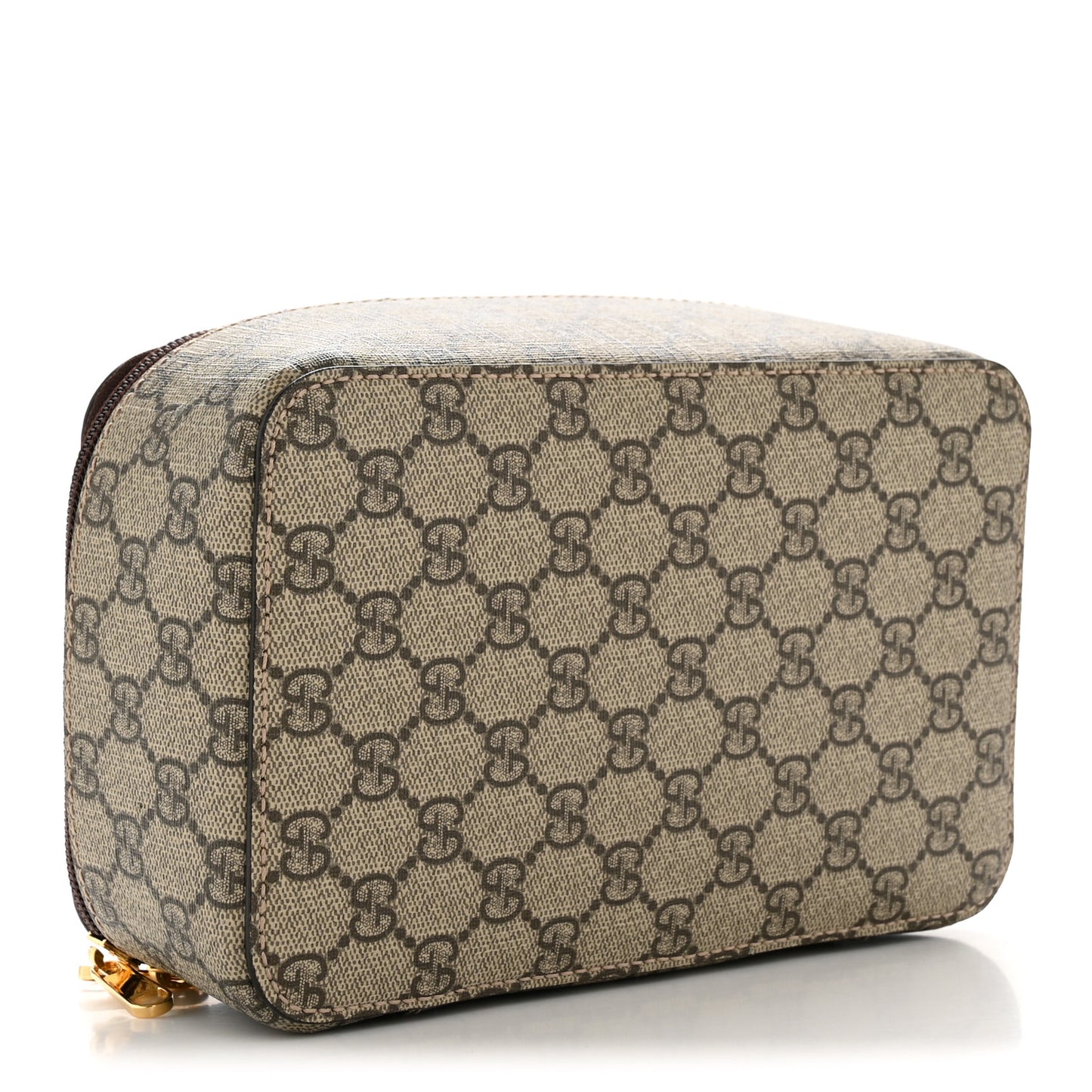 GG Supreme Monogram Mini Packing Cube Beige Ebony New Acero
