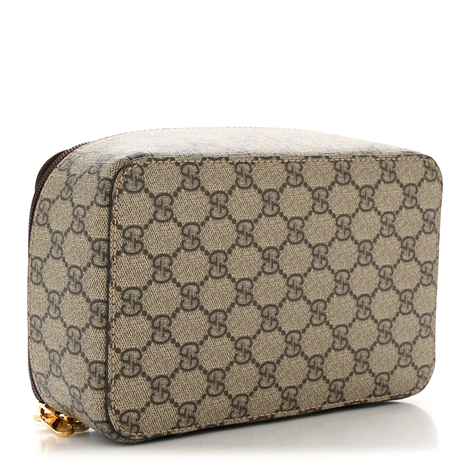 Gucci GG Supreme Monogram Mini Packing Cube Beige Ebony New Acero 4 of 8
