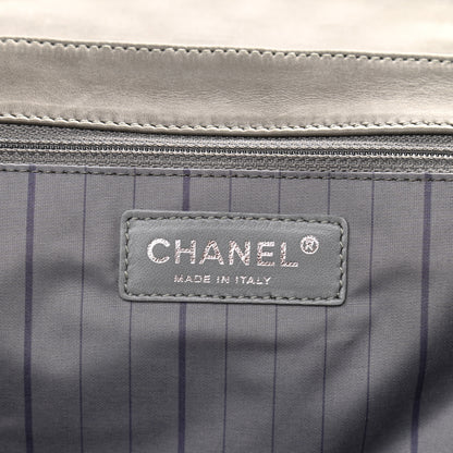 Chanel Glazed Calfskin Mademoiselle Lock Kelly Flap Bag Grey 8 of 11