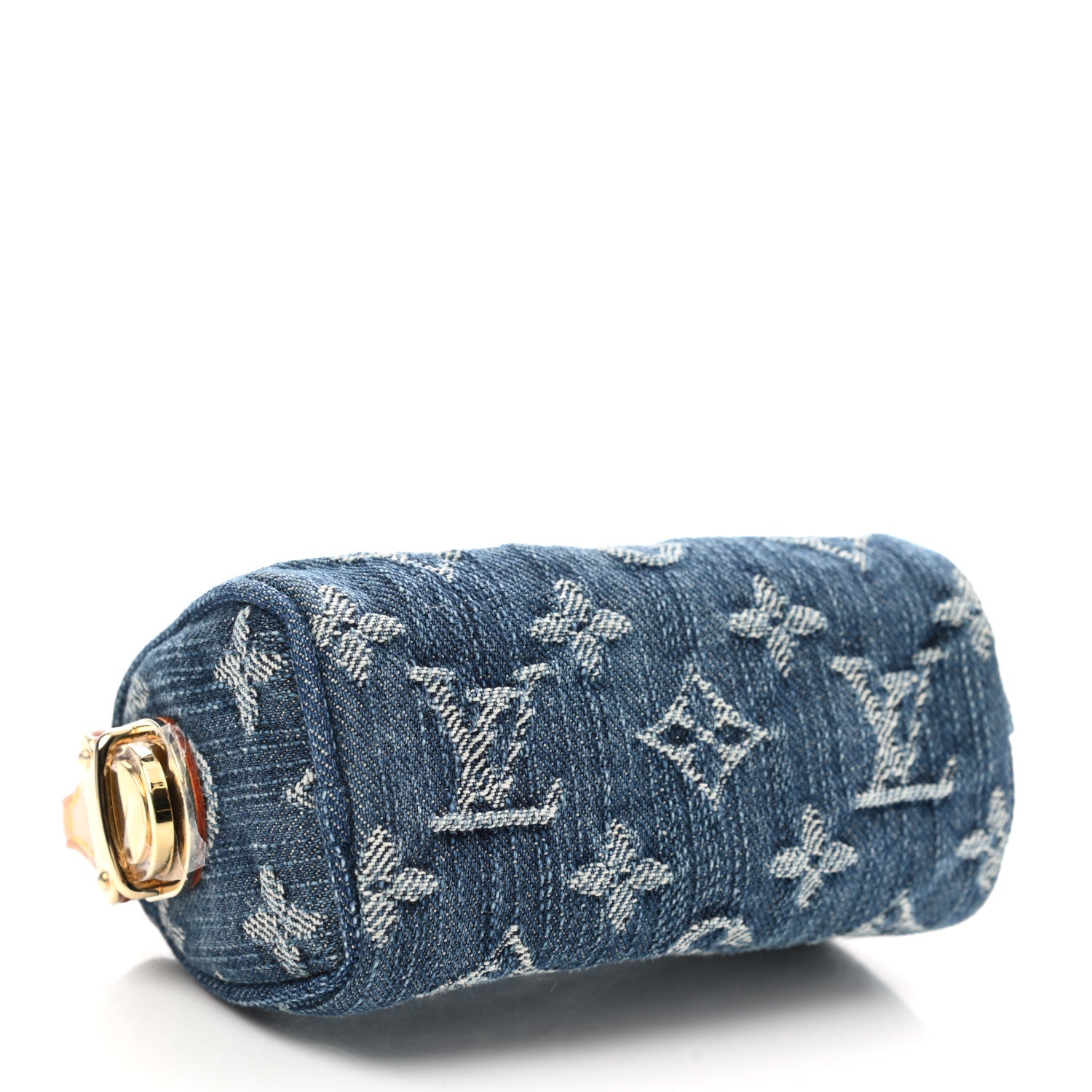 Louis Vuitton Monogram Denim Pochette Speedy PM Key Holder Blue 4 of 7