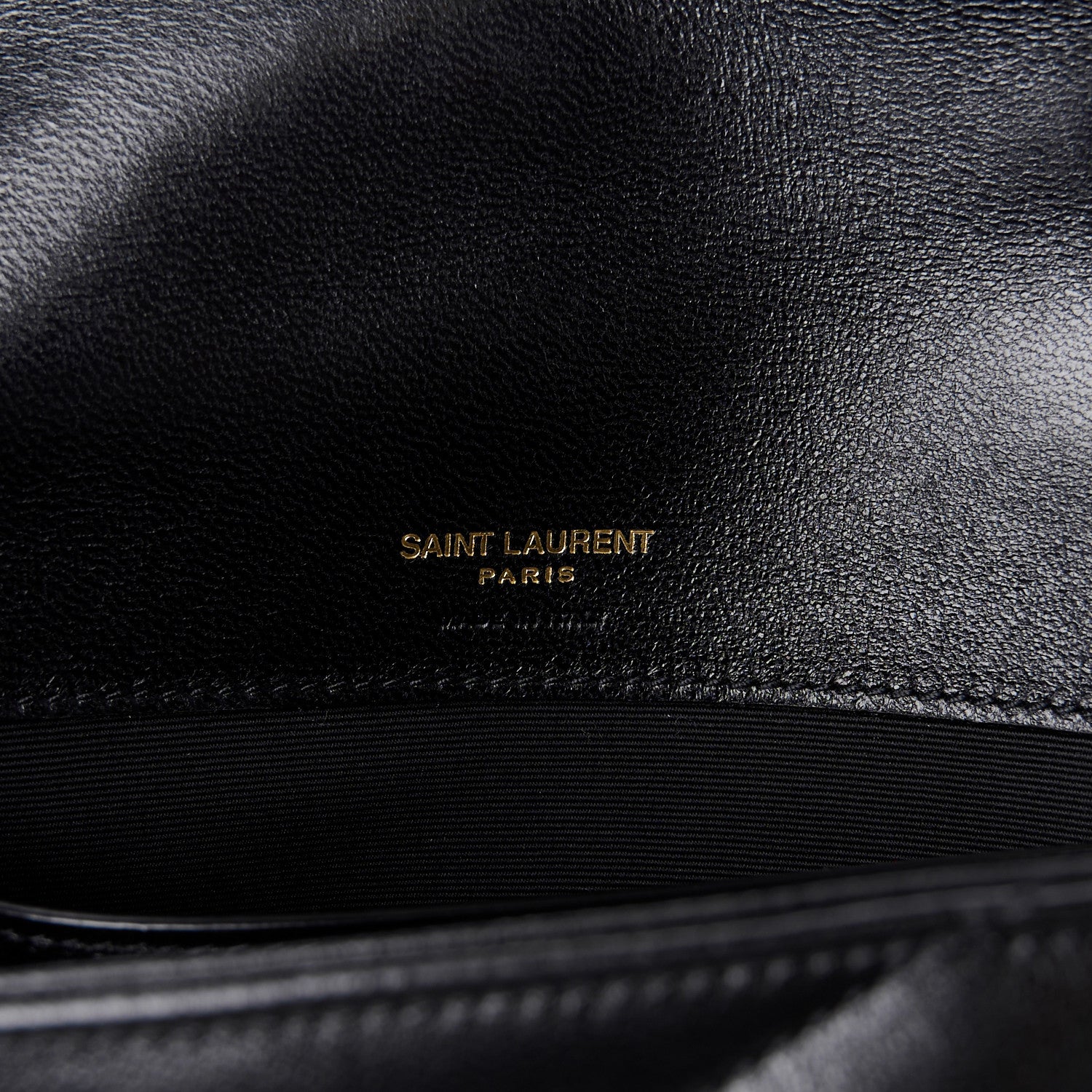 Saint Laurent Lambskin Chevron Quilted Small Loulou Black 8 of 13