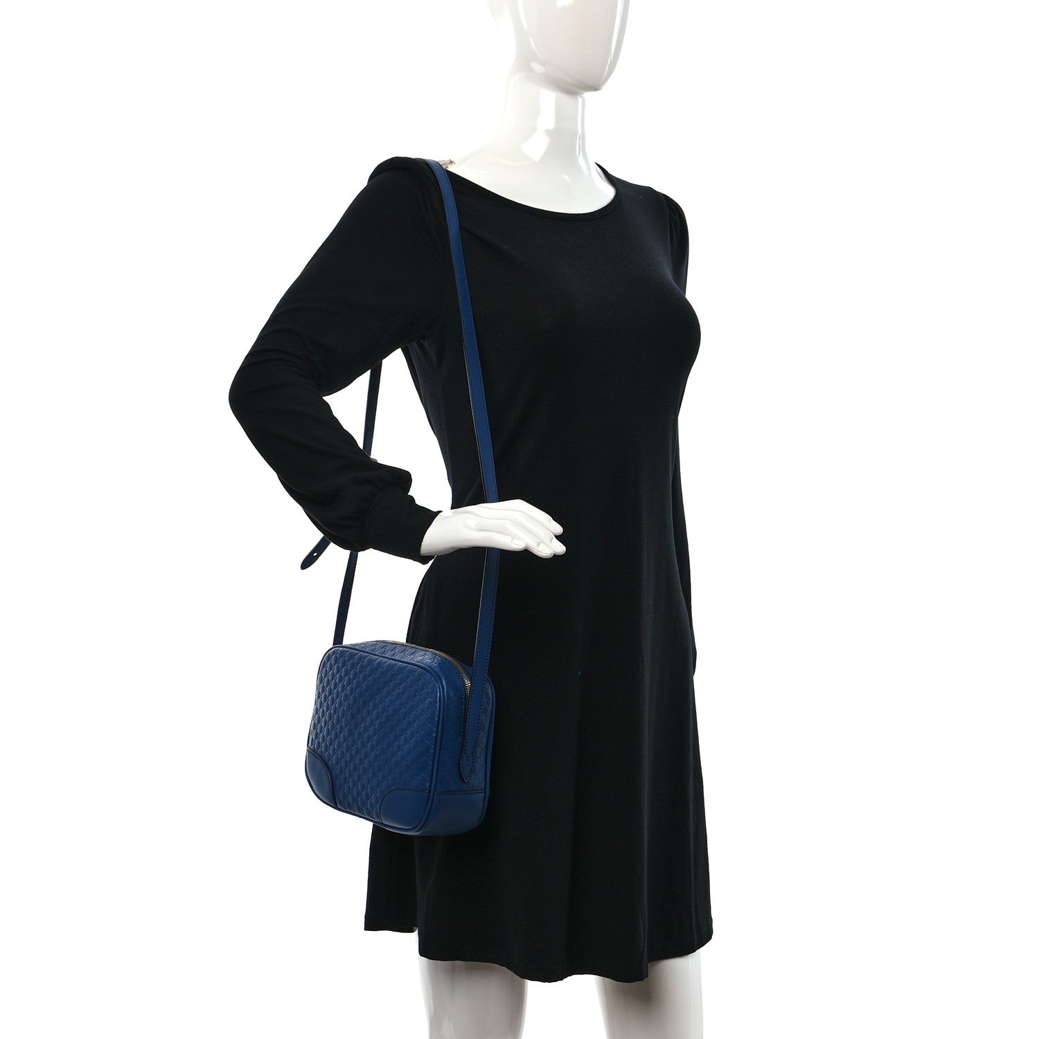 Gucci Soft Microguccissima Mini Bree Messenger Bag Caspian 3 of 9
