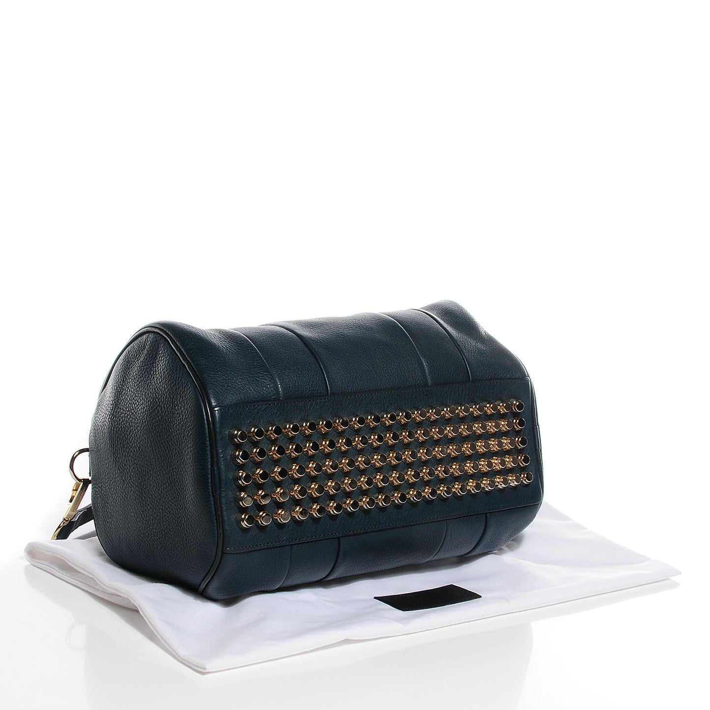 Lambskin Rocco Duffel Dark Argon Pale Gold Hardware