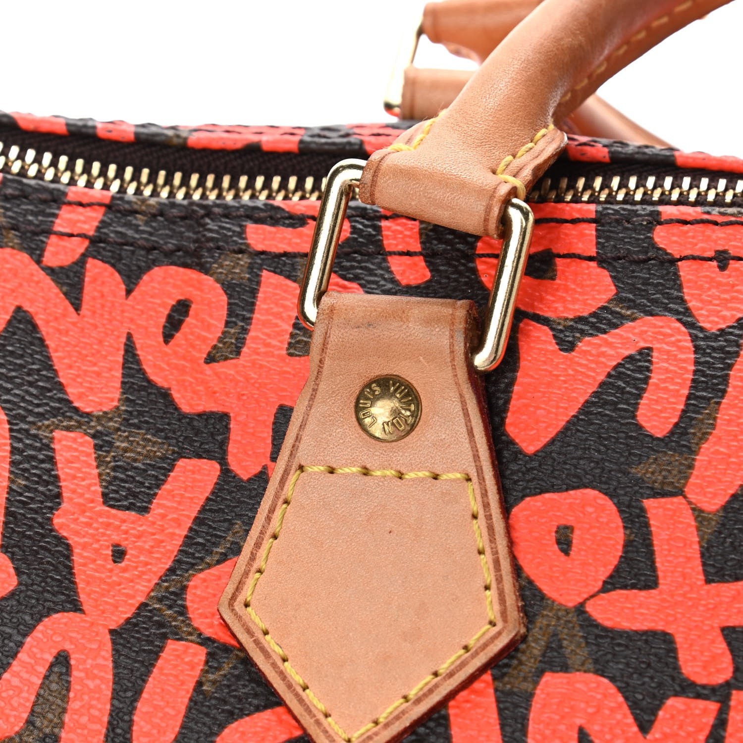 Louis Vuitton Monogram Graffiti Speedy 30 Orange 18 of 21