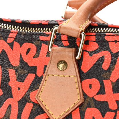 Louis Vuitton Monogram Graffiti Speedy 30 Orange 18 of 21