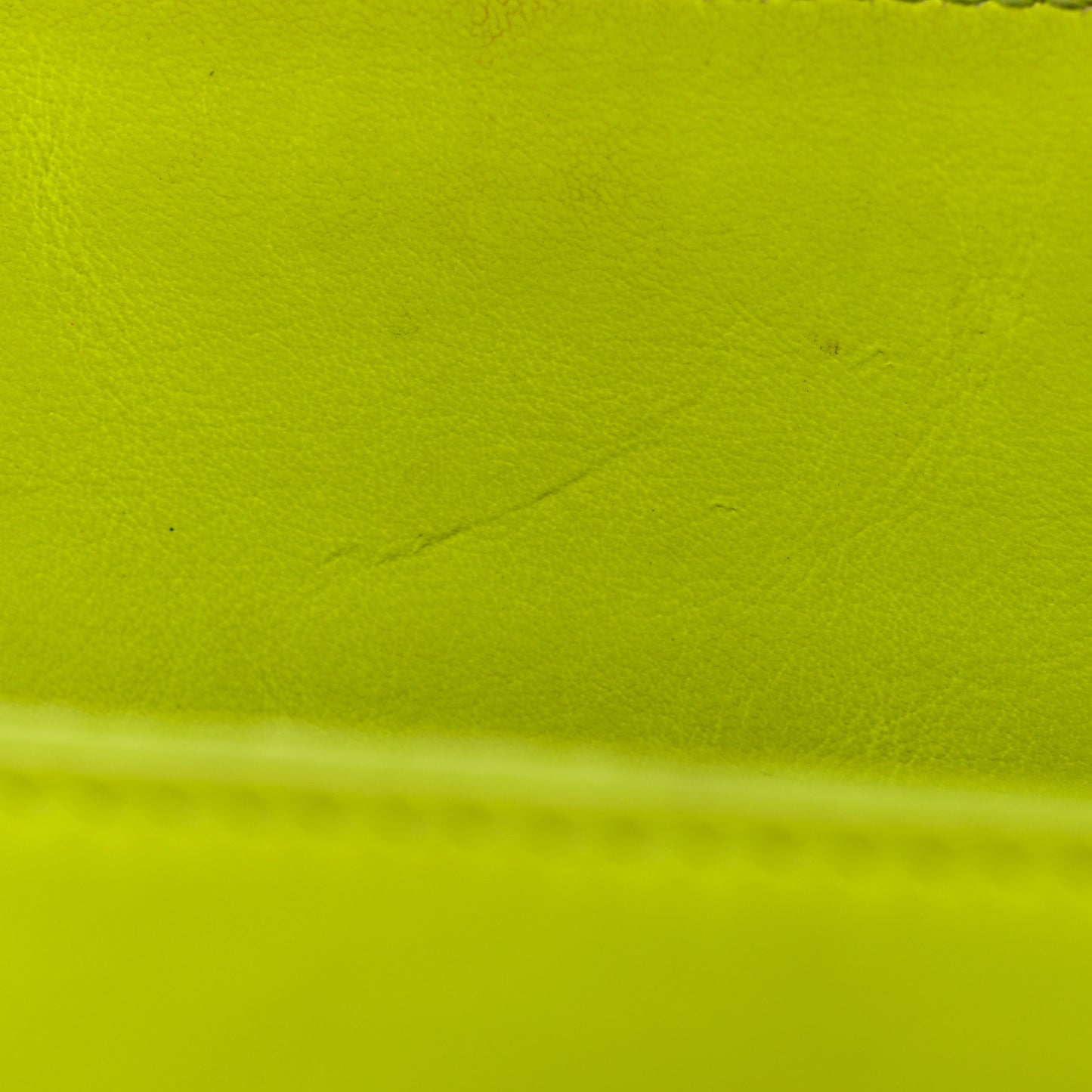 Calfskin Nano Sac De Jour Neon Yellow
