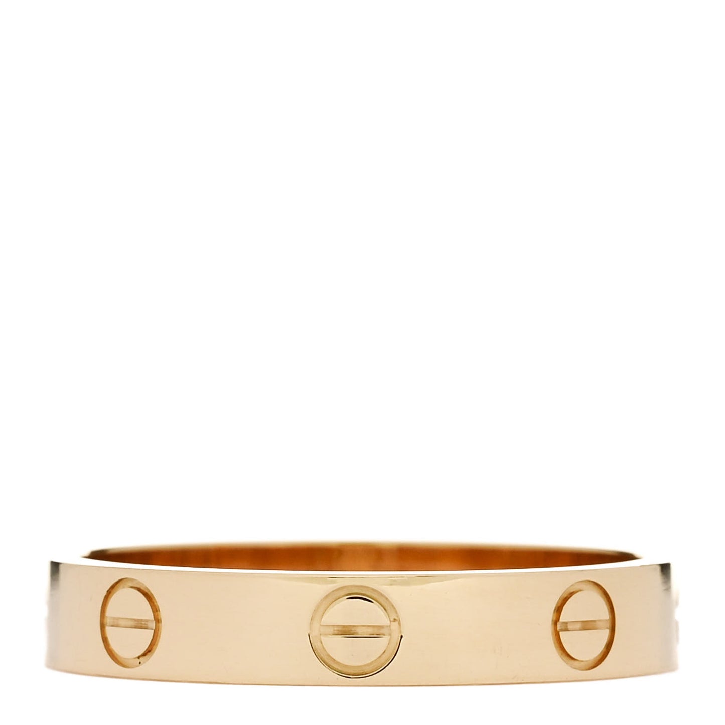 18K Yellow Gold 3.5mm LOVE Wedding Band Ring 58 8.5