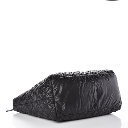 Chanel Nylon Quilted Large Coco Cocoon Tote Black 4 of 9