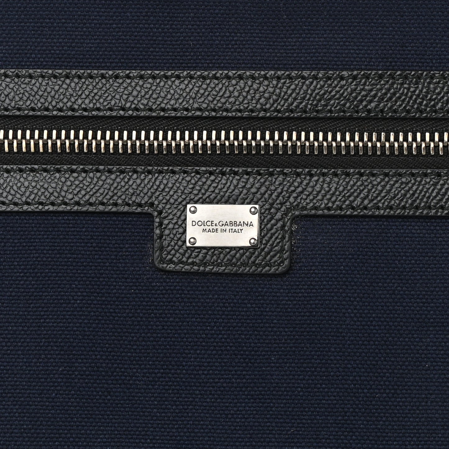 Nylon Leopard Reversible Tote Navy Black