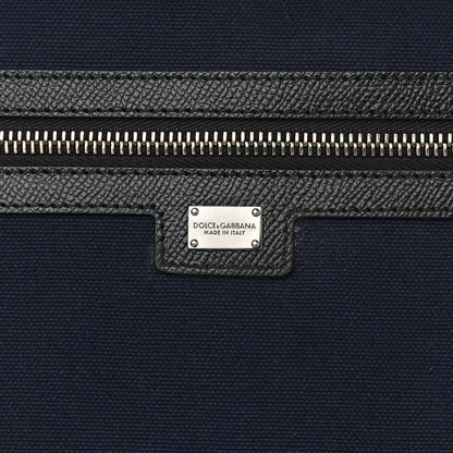 Dolce & Gabbana Nylon Leopard Reversible Tote Navy Black 12 of 16