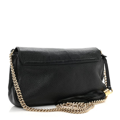 Gucci Pebbled Calfskin Medium Soho Flap Crossbody Black 3 of 15