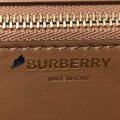 Burberry Calfskin Monogram Embossed Small TB Bag Light Camel 5 of 6