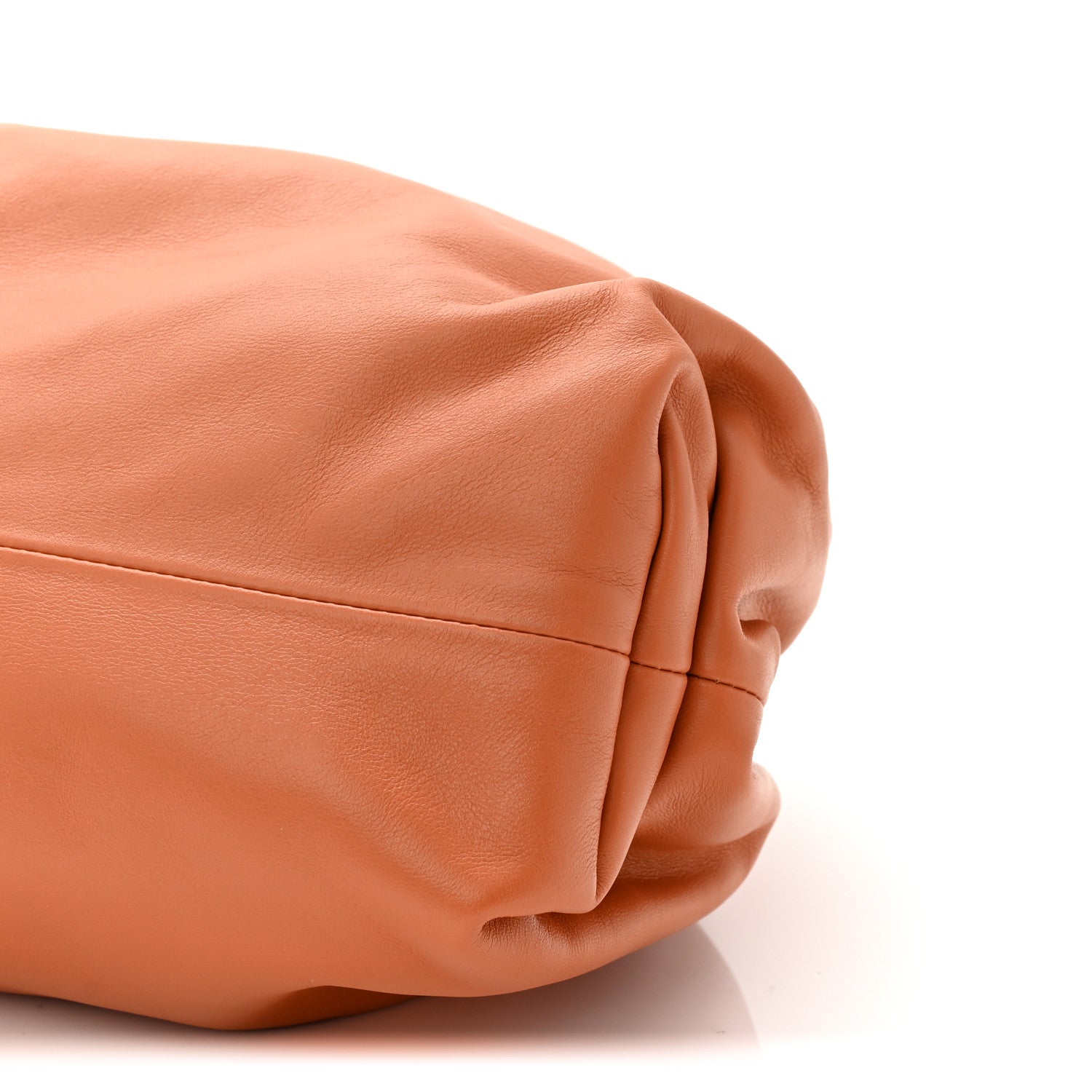 Bottega Veneta Smooth Butter Calf The Pouch Oversized Clutch Clay