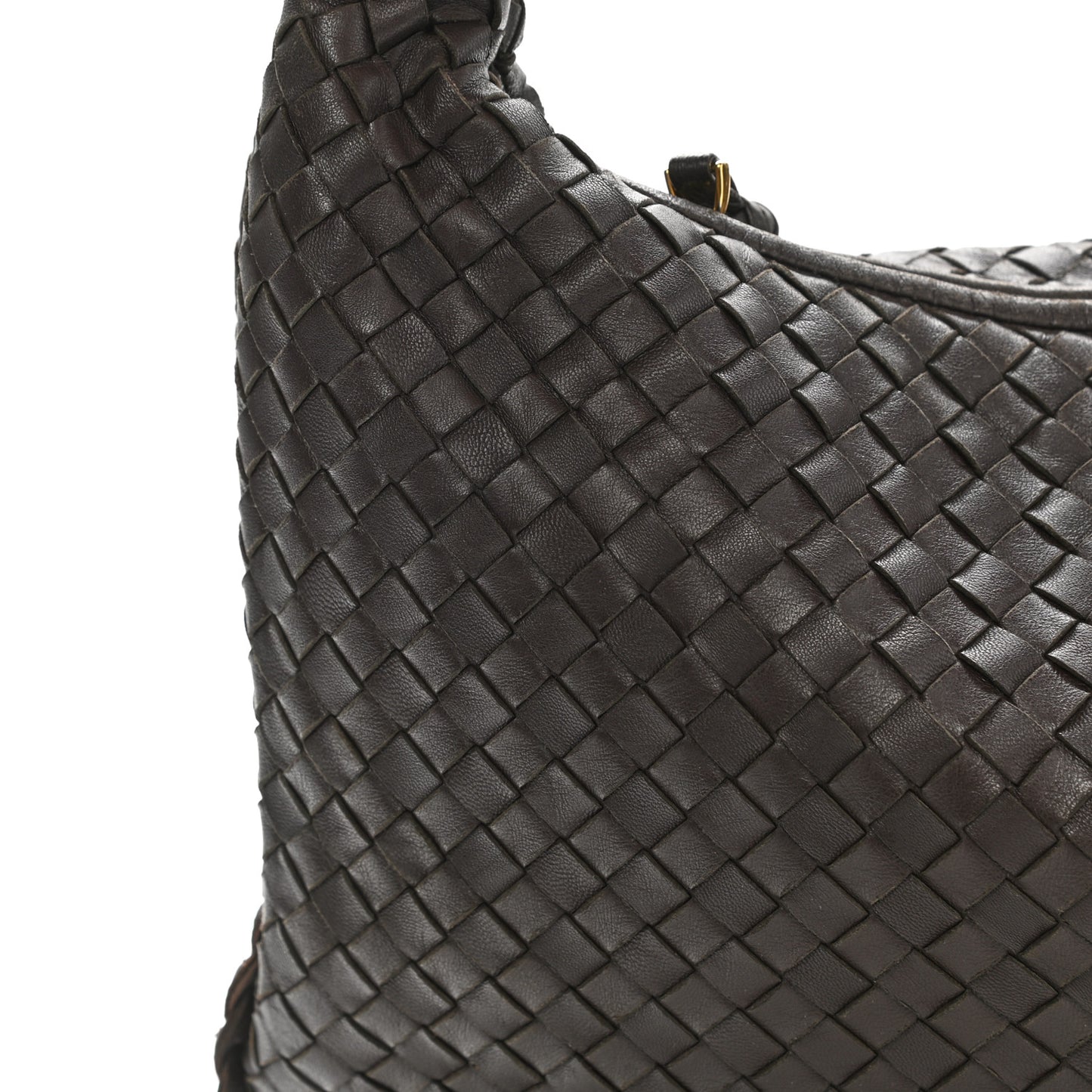 Nappa Intrecciato Medium Veneta Hobo Ebano