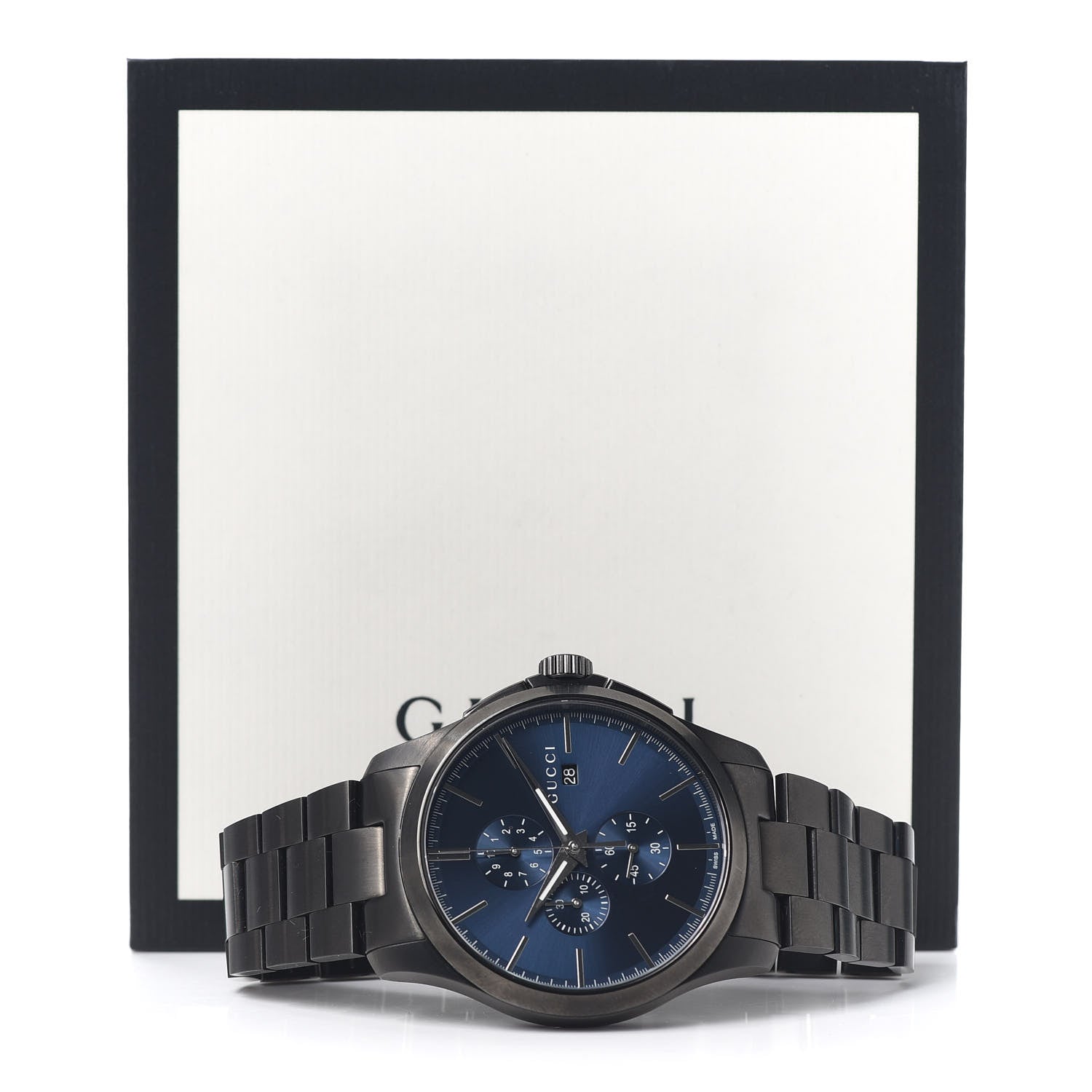 Gucci PVD Stainless Steel 44mm G-Timeless Chronograph Quartz Watch Blue 5 of 5