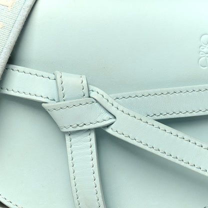 Loewe Calfskin Jacquard Mini Gate Dual Bag Abyss Blue 8 of 11