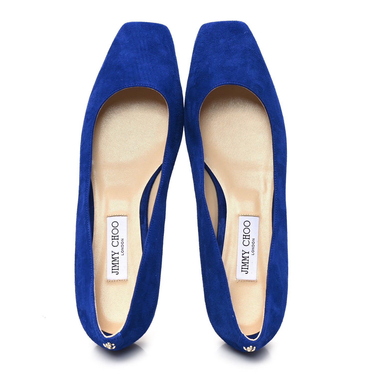 Jimmy Choo Suede Mirele Ballet Flat 41.5 Cobalt 2 of 9