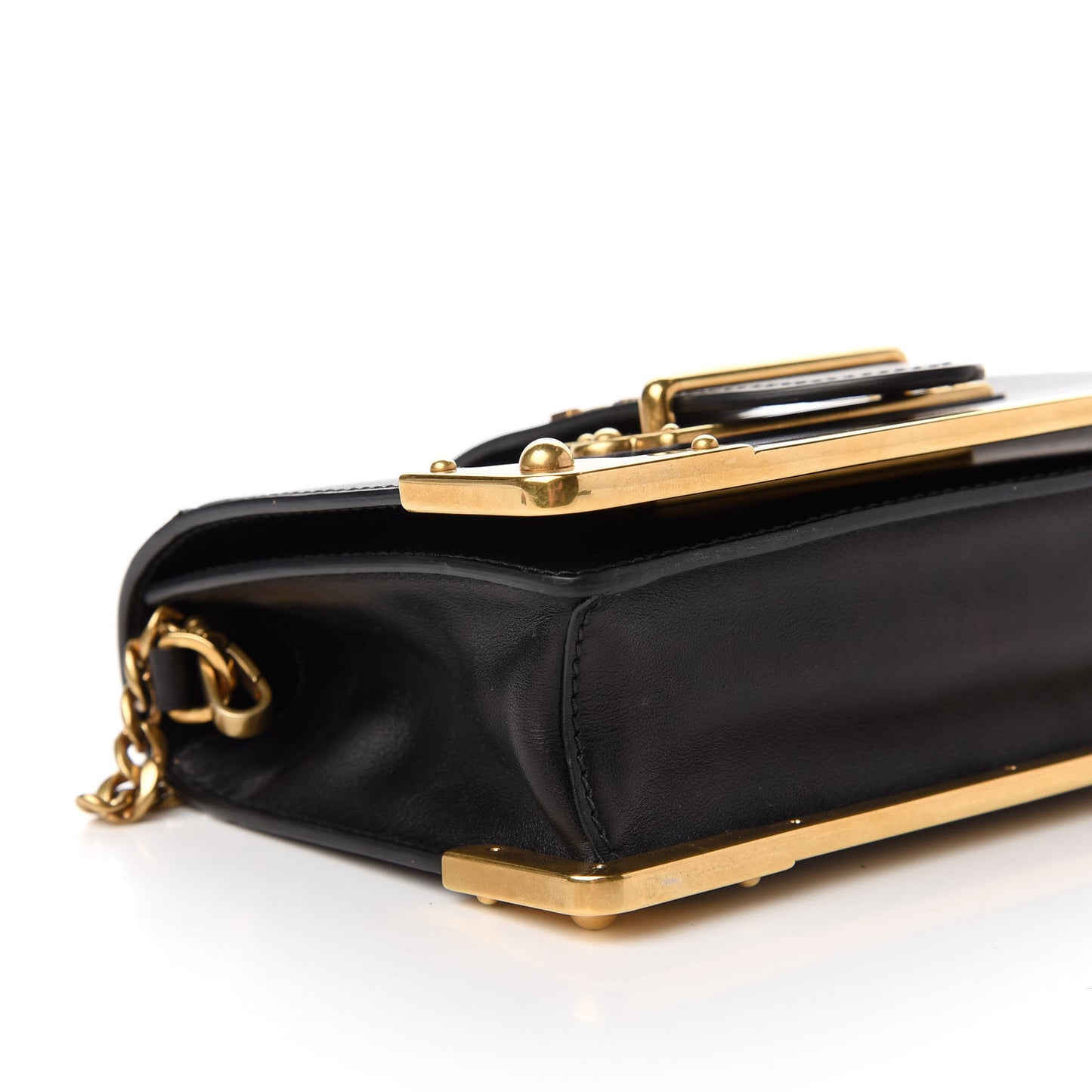 City Calf Saffiano Cahier Bag Black