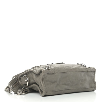 Balenciaga Agneau Classic Silver Hardware Mini City Beige Liege 3 of 4