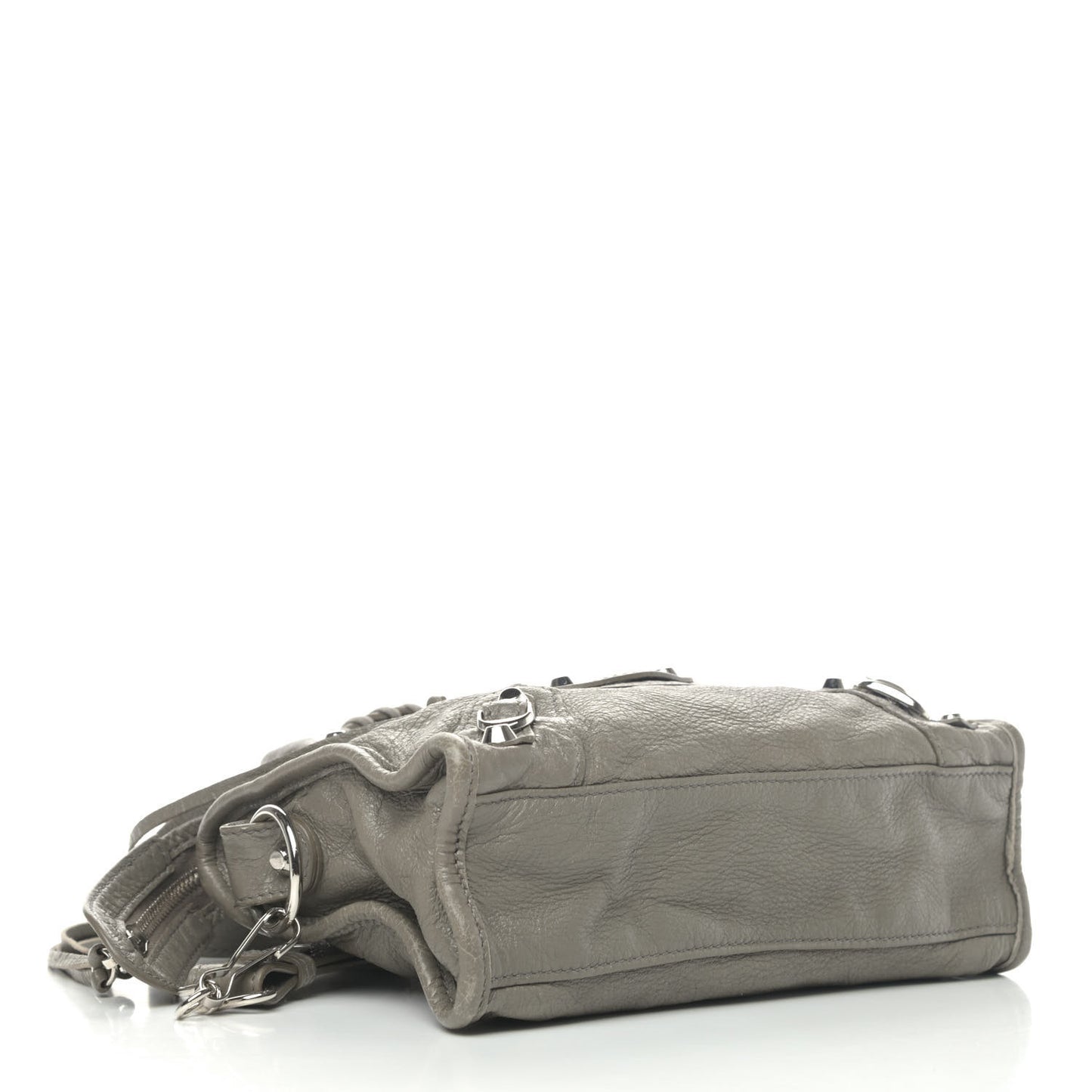Agneau Classic Silver Hardware Mini City Beige Liege