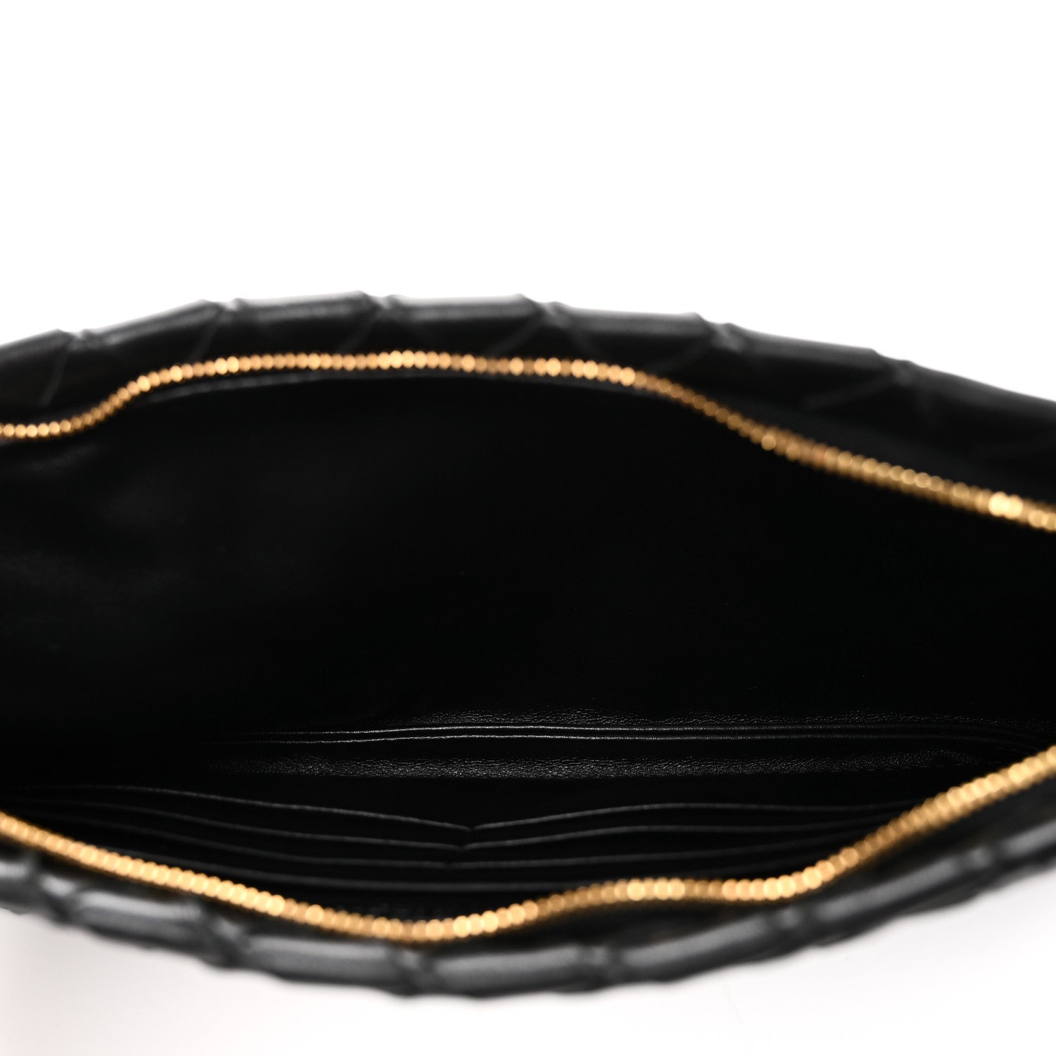 Bottega Veneta Nappa Intrecciato Zip Pouch Black 5 of 7