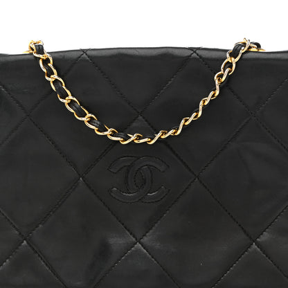 Chanel Lambskin Quilted Diamond CC Flap Black 9 of 16