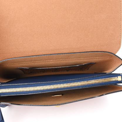 MCM Grained Calfskin Small Milla Clutch Pale Mauve Navy 5 of 10