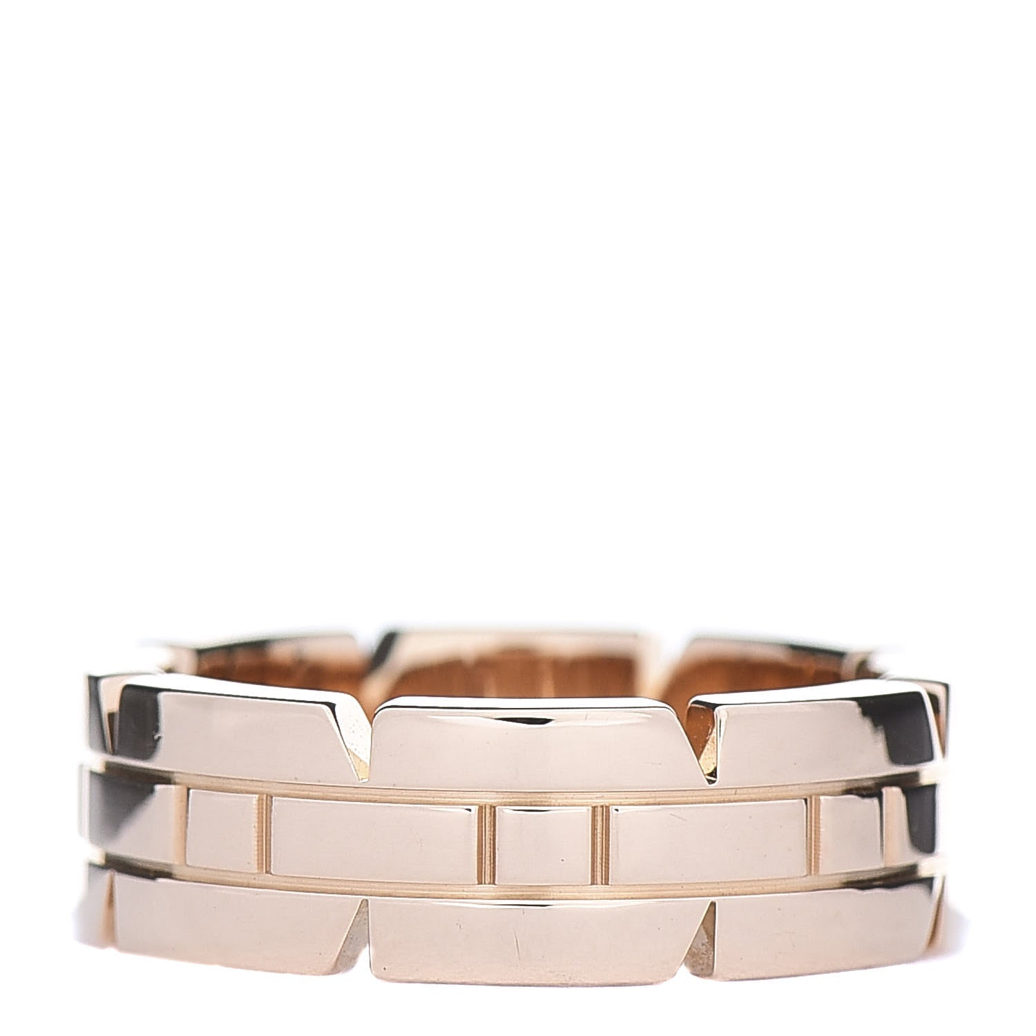 Cartier 18K Pink Gold Tank Francaise Ring 49 5 3 of 5