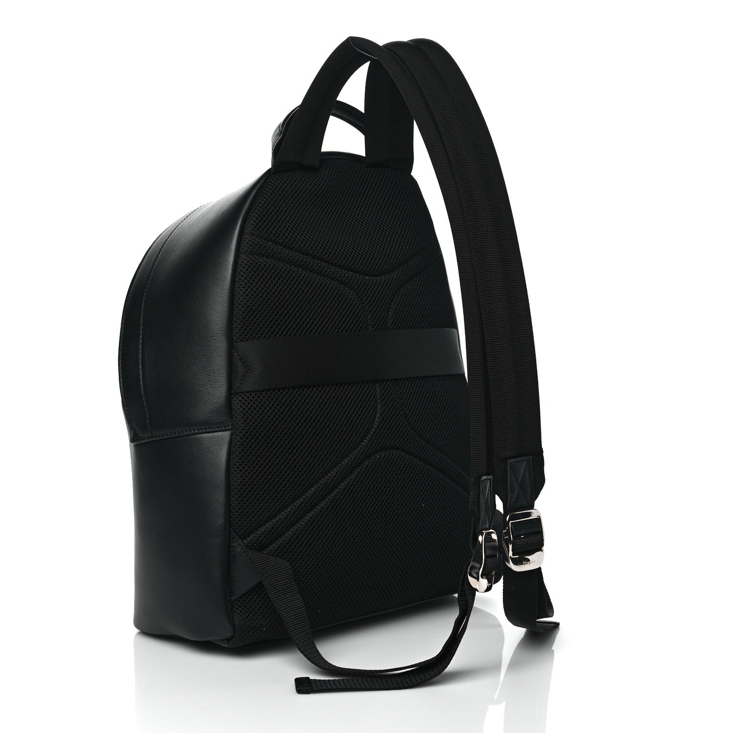 Salvatore Ferragamo Calfskin Backpack Black 2 of 8