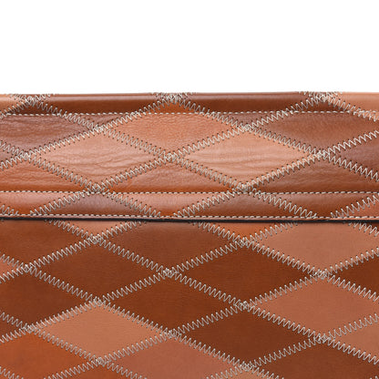 Chloe Calfskin Patchwork Medium Faye Shoulder Bag Caramel 14 of 17